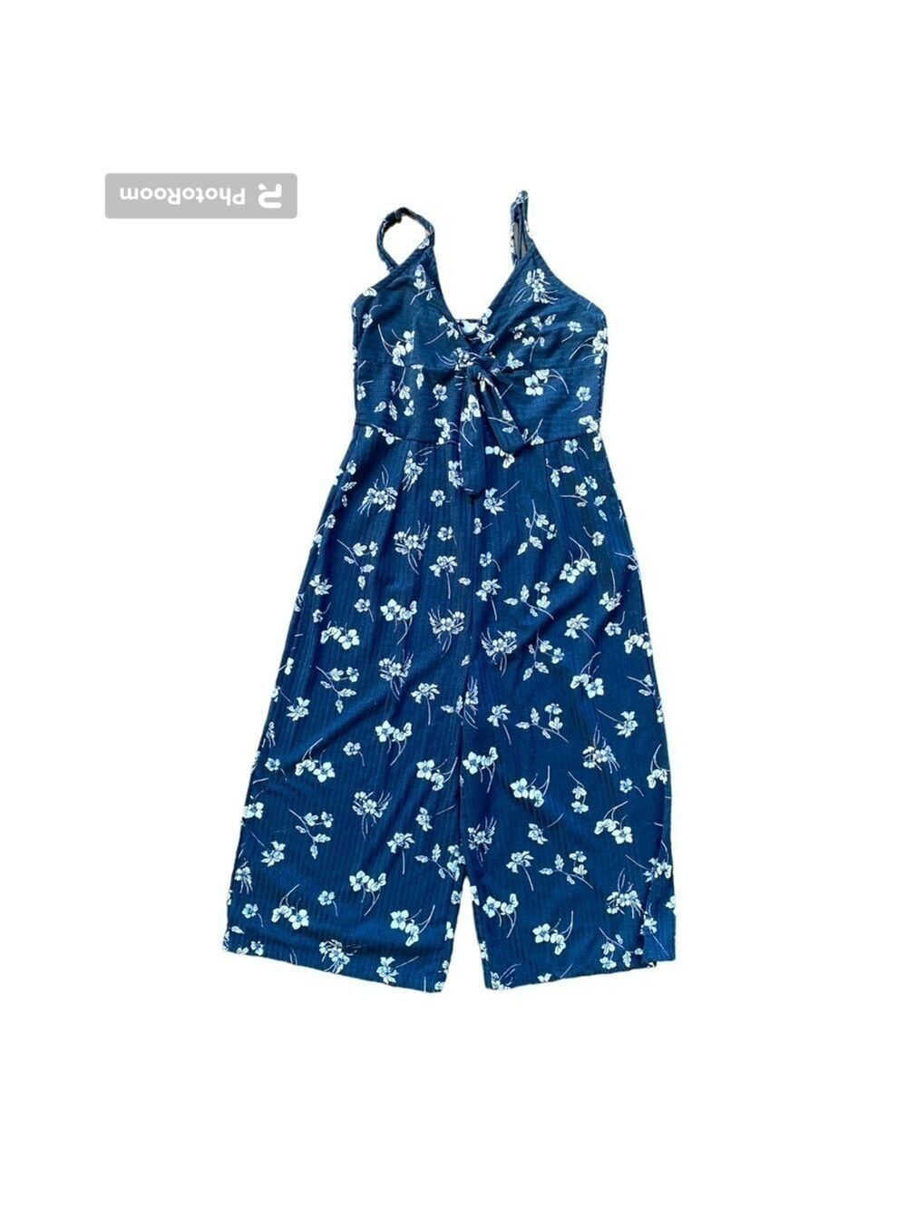 Ardene Navy Floral Romper Size Extra Small